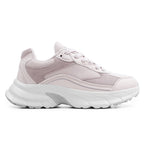 Minfot Joy Sneakers Dame Mesh Semsket skinn Rosa
