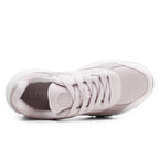 Minfot Joy Sneakers Dame Mesh Semsket skinn Rosa
