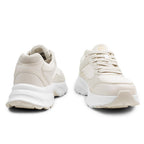 Minfot Joy Sneakers Dame Mesh Semsket skinn Sand