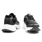 Minfot Joy Sneakers Dame Mesh Semsket skinn Svart Hvit