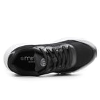 Minfot Joy Sneakers Dame Mesh Semsket skinn Svart Hvit