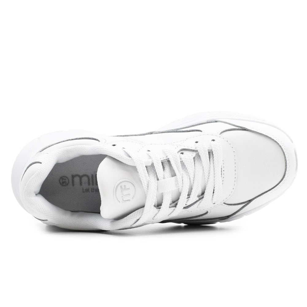 Minfot Joy Sneaker Dame Skinn Hvit