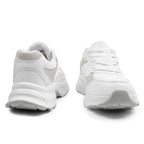 Minfot Joy Sneakers Dame Mesh Semsket skinn Hvit