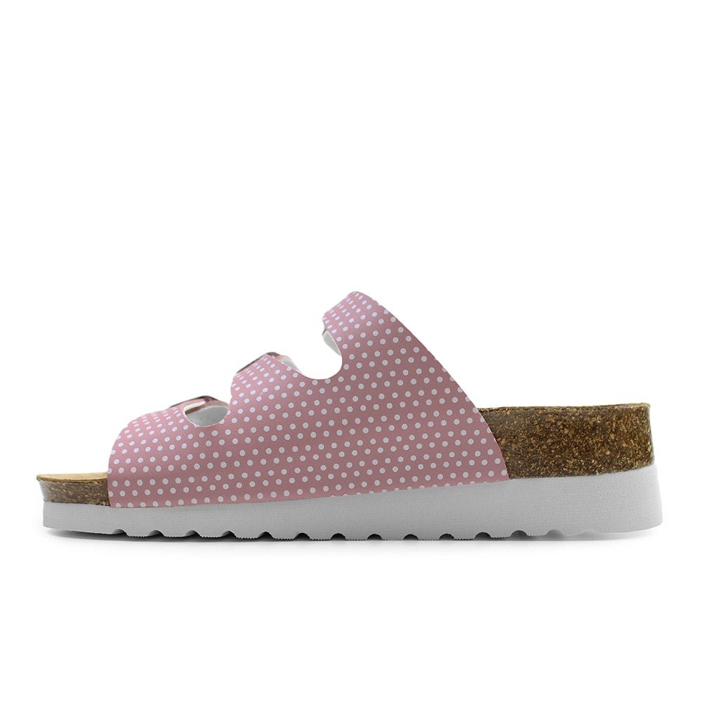 Minfot Dots Sandaler Dame Myk Bio Rosa