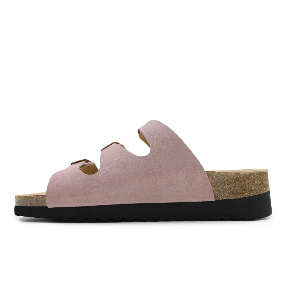 Minfot Sandal Myk Bio Lysrosa Semsket skinn
