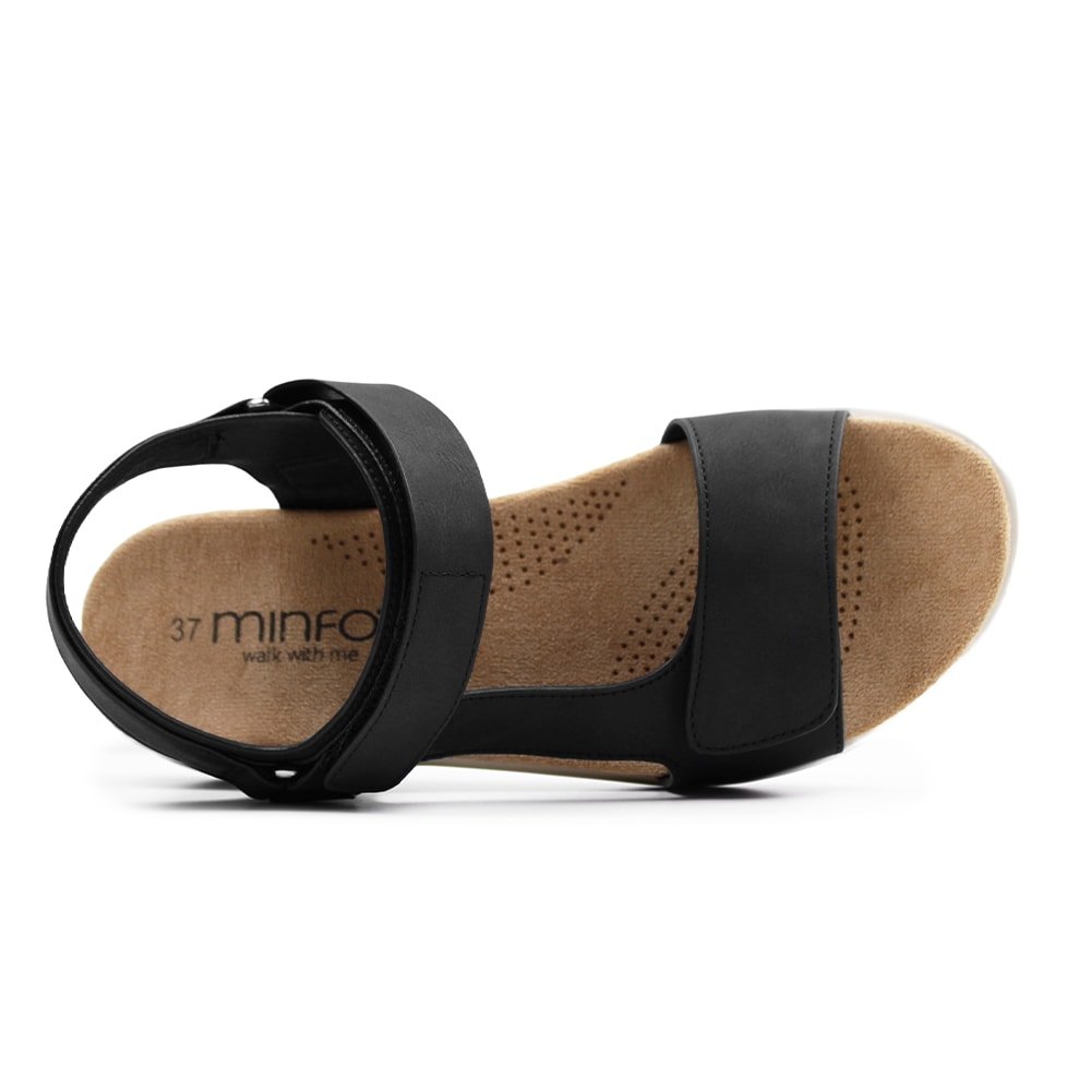 Minfot Cloudlite Joy Sandaler Dame Svart