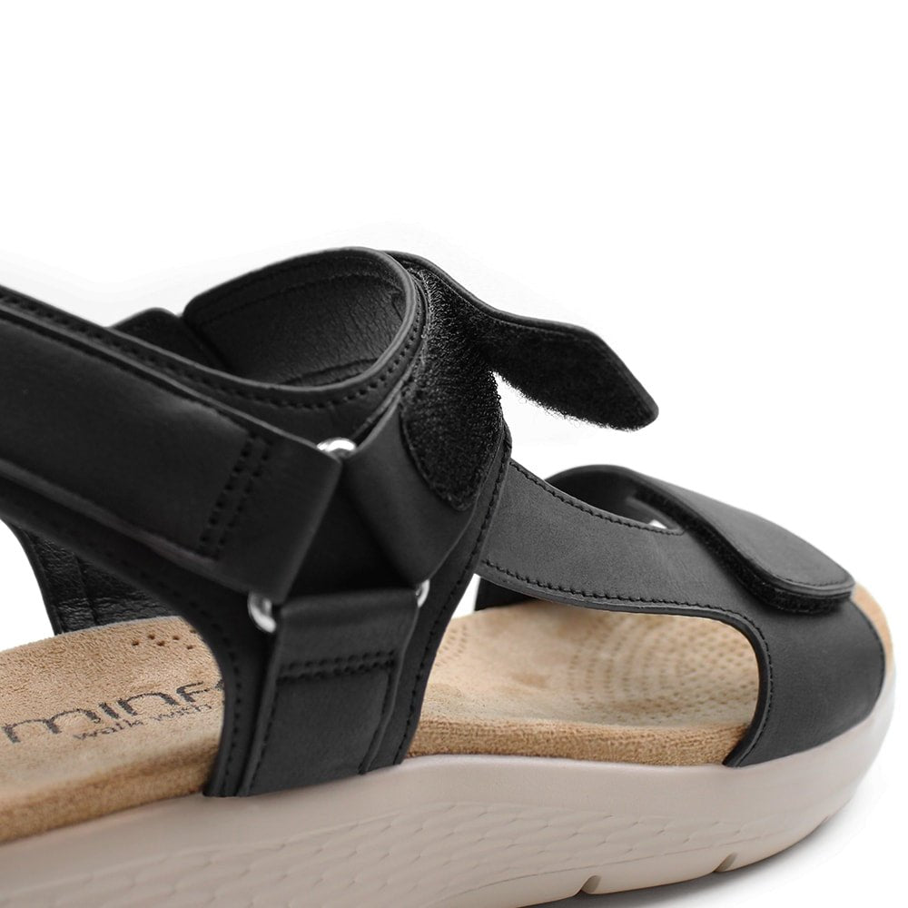 Minfot Cloudlite Joy Sandaler Dame Svart