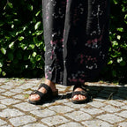 Minfot Moa Sandaler Dame Bio Semsket Skinn Nero
