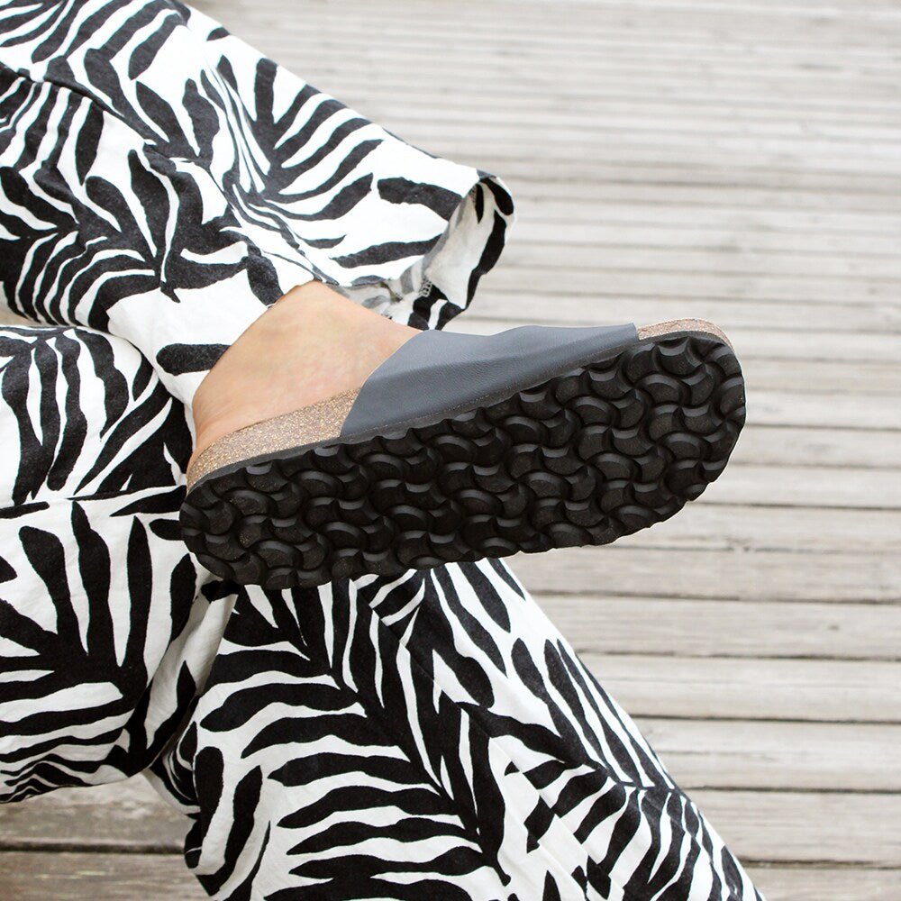 Minfot Softstep Sandaler Dam Biosandal 2-remmer Svart