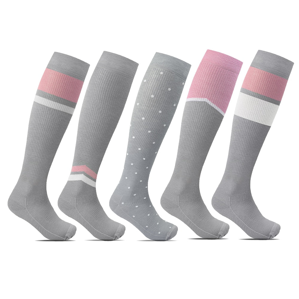 Minfot-Stodstrumpor-Bambu-Rosalin-5-pack