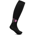 Minfot Flawless Støttestrømper Brede Bambus Peony Svart 1-pk