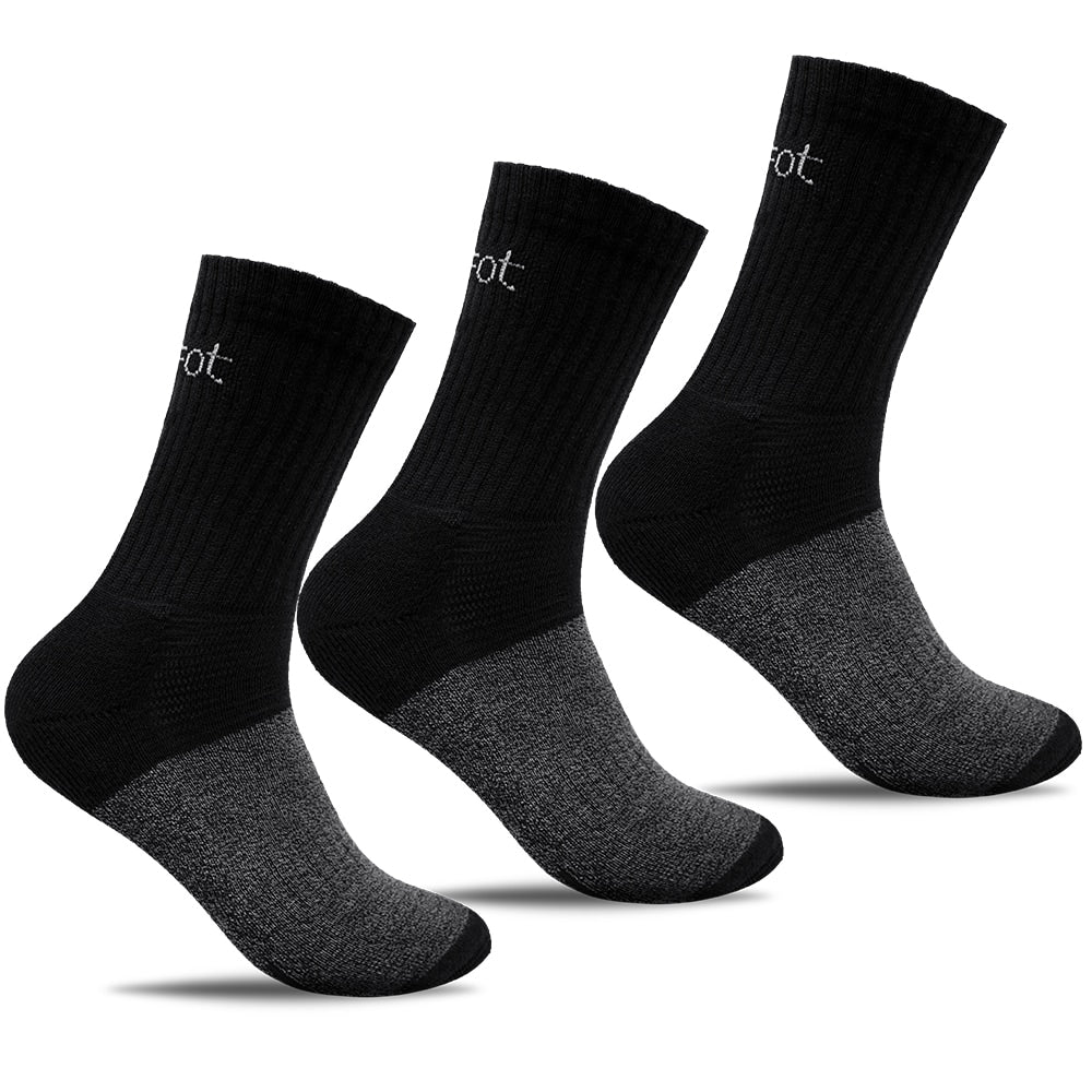 Minfot Strømper Cool Max Svart 3-Pack