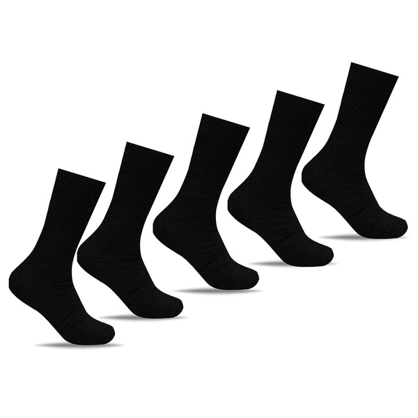 Minfot-Strumpor-Merinoull-Svart-5-Pack