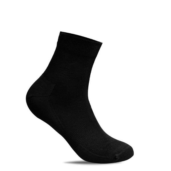 Minfot Bambustrømper Quarter Svart 1-pk