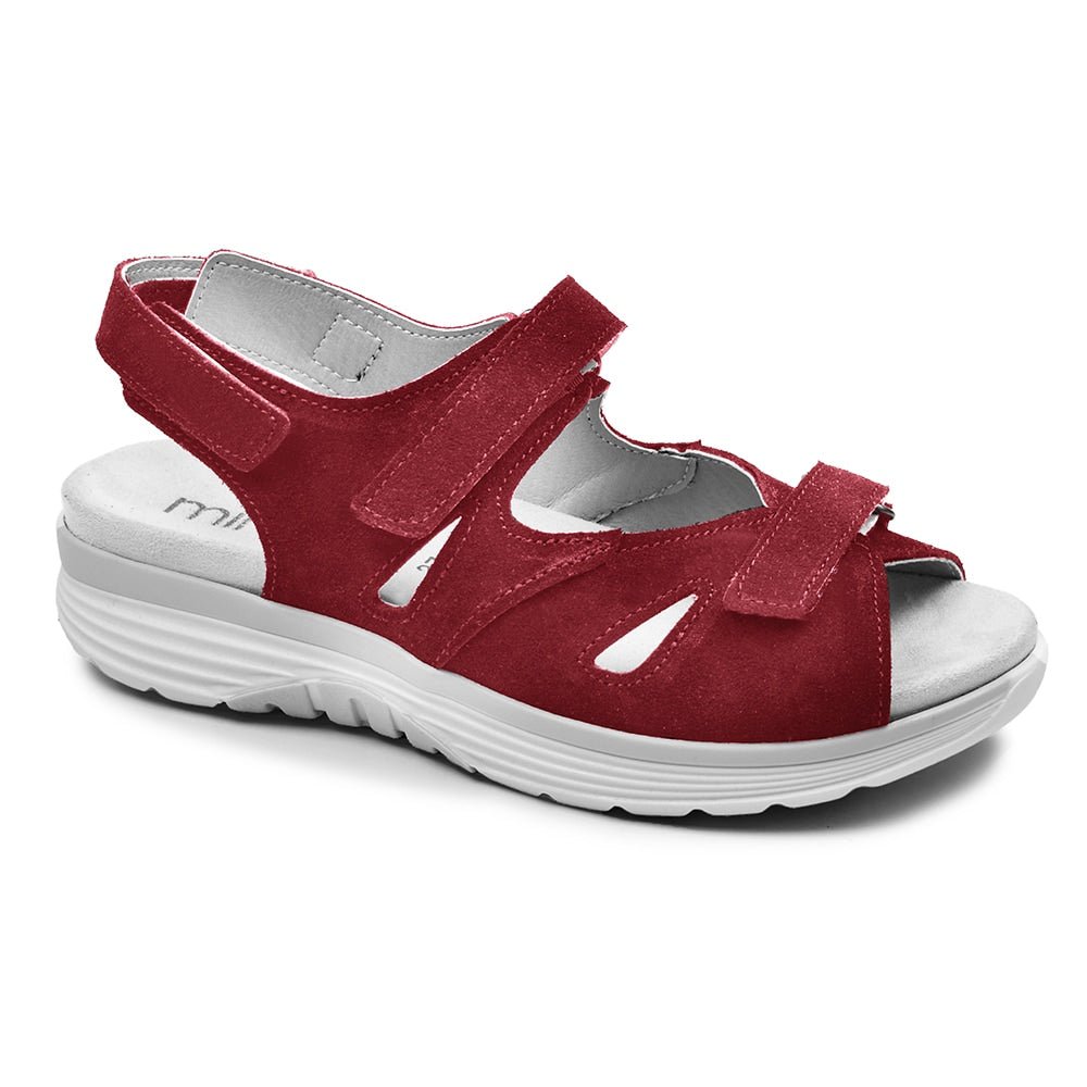 Minfot Sunny Sandaler Semsket Skinn Rød