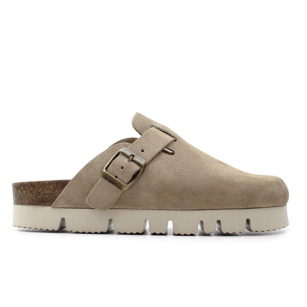 Minfot Upstep Dana Tøfler Dame Semsket skinn Taupe
