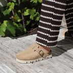 Minfot Upstep Dana Tøfler Dame Semsket skinn Taupe