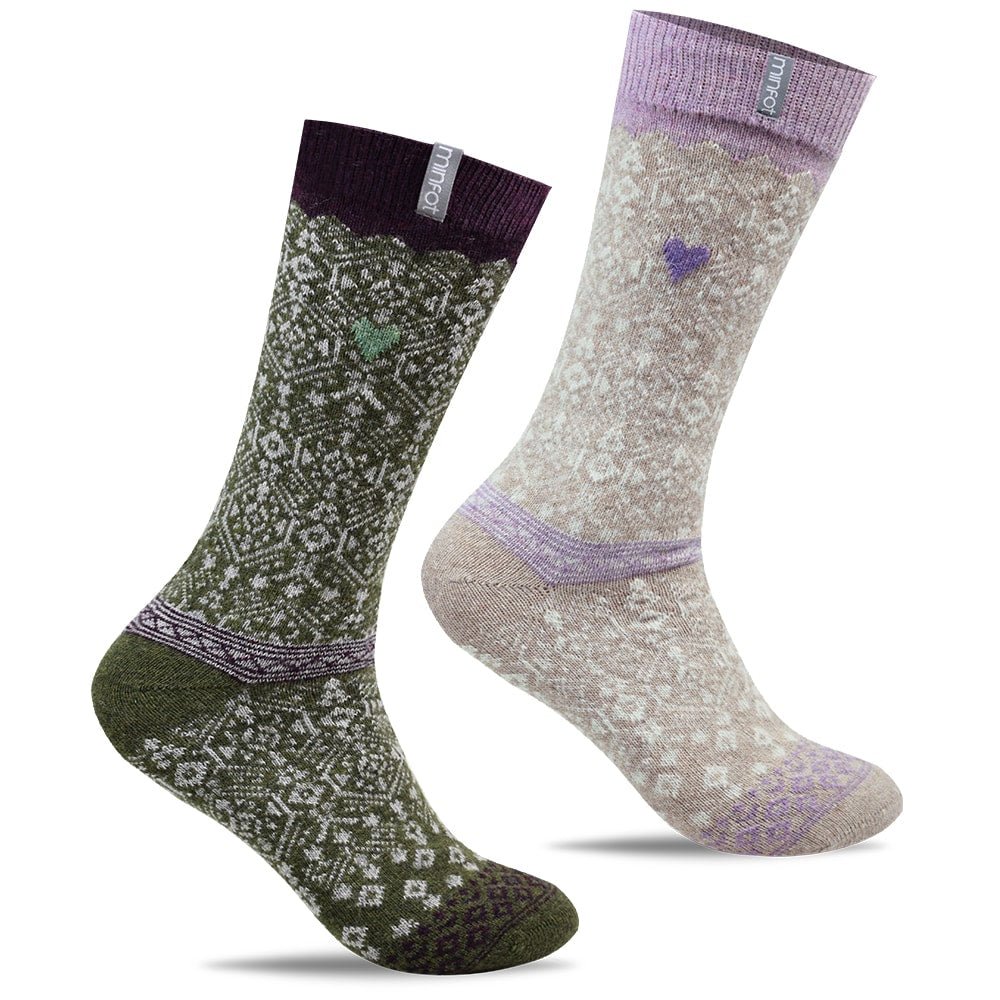 Minfot Ullstrømper Kärlek 2-pk