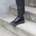 Minfot Vei Sneaker Stretch Nubuck Svart Oxid