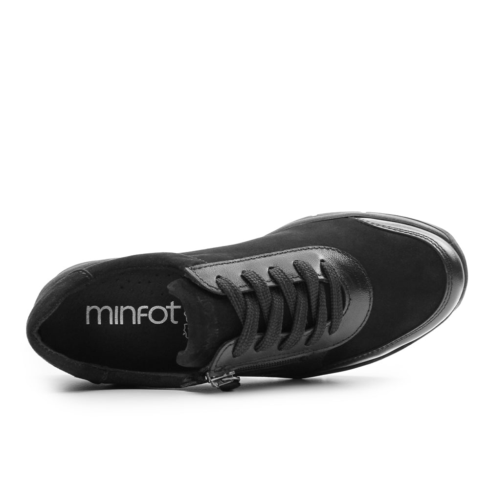 Produktbild 5 - Minfot Vei Sneaker i Stretch Nubuck, Svart Oxid