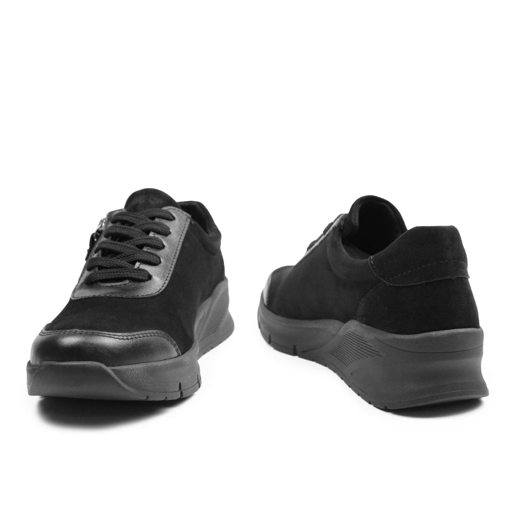 Produktbild 7 - Minfot Vei Sneaker i Stretch Nubuck, Svart Oxid