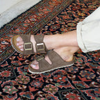 Minfot Sandaler Voss Dame Semsket skinn Taupe