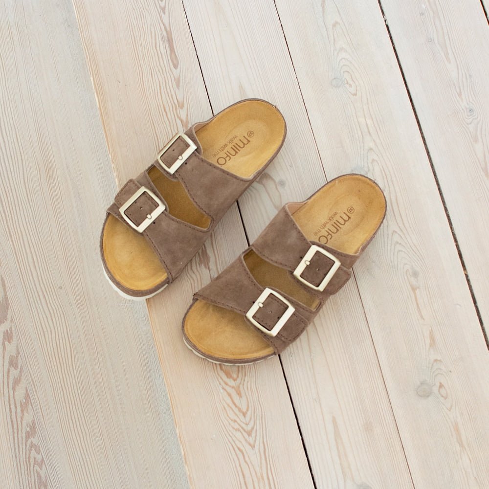 Minfot Sandaler Voss Semsket skinn Taupe
