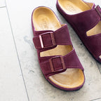 Minfot Sandaler Voss Semsket skinn Burgunder