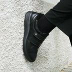 Minfot Way Sneaker Bred Stretch med Borrelås Svart