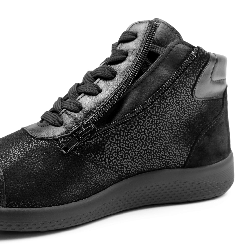 Produktbild 8 - Minfot Way Høy Sneaker Bred Stretch Svart