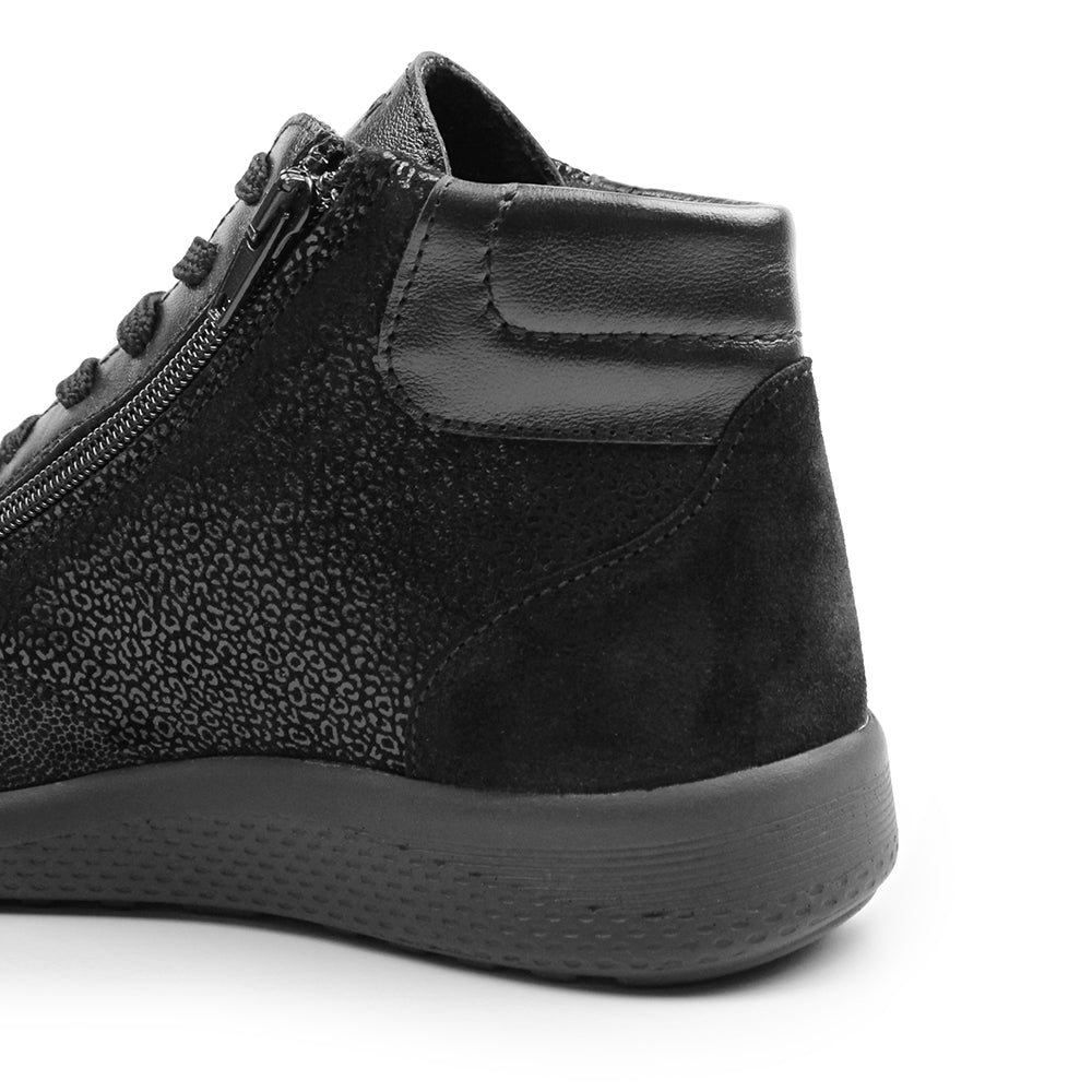 Produktbild 9 - Minfot Way Høy Sneaker Bred Stretch Svart