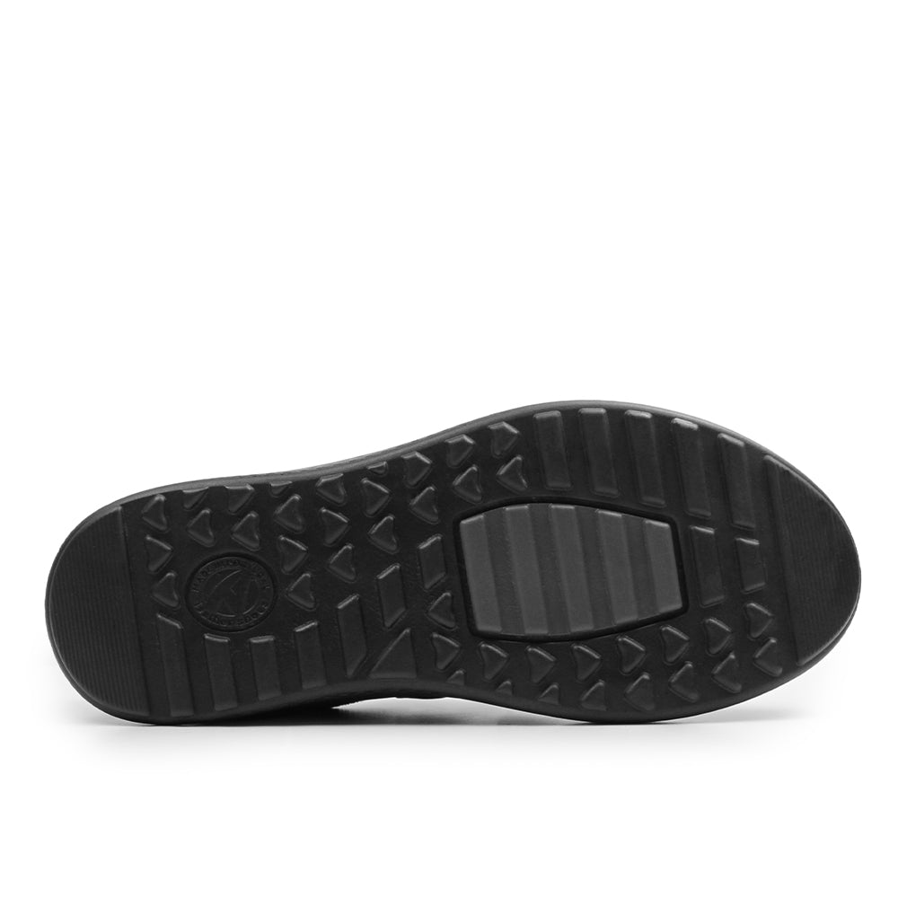 Minfot Way Sneaker Bred Stretch med Borrelås Svart
