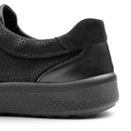 Minfot Way Sneaker Bred Stretch med Borrelås Svart