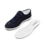 Minfot Aveny Sneaker Dame Semsket skinn Navy