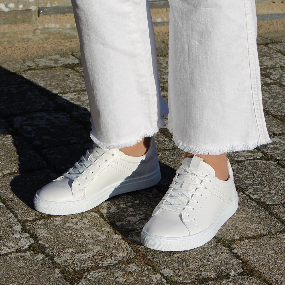 Produktbild 12 - Minfot Comfort Sneakers Lær Hvit