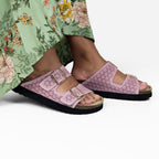 Minfot Daisy Sandaler Dame Semsket Skinn Rosa