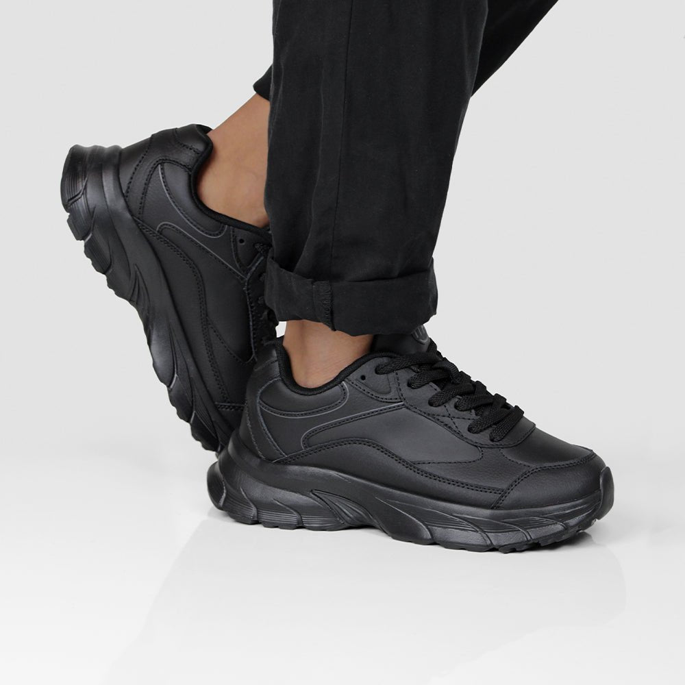 Minfot Joy Sneakers Dame Skinn Svart