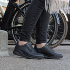Minfot Lexi Sneakers Dame Vannavvisende TEX Skinn Svart