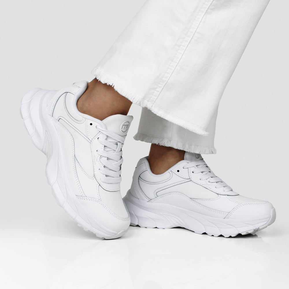 Minfot Joy Sneaker Dame Skinn Hvit