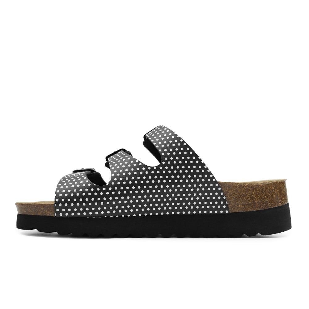 Minfot Dots Sandaler Dame Myk Bio Svart
