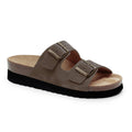 Minfot Moa Sandaler Dame Bio Semsket Skinn Taupe