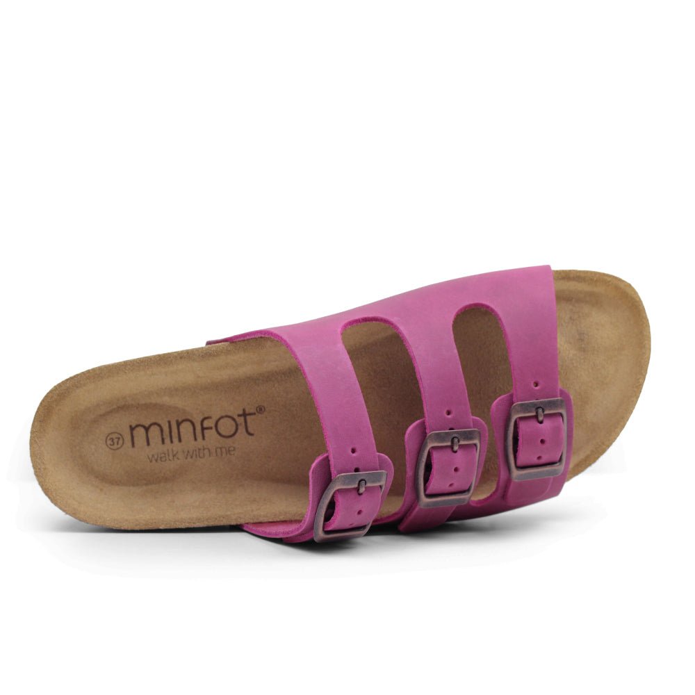 Minfot Sandaler Bio Skinn Fuxia
