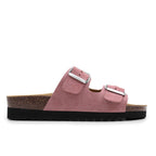 Minfot Moa Sandaler Dame Bio Semsket Skinn Antikk Rosa