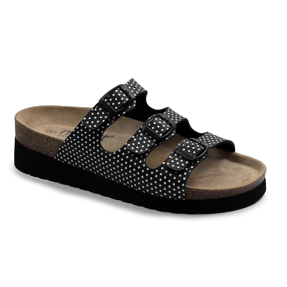 Minfot Sandal Myk Bio Dots Svart