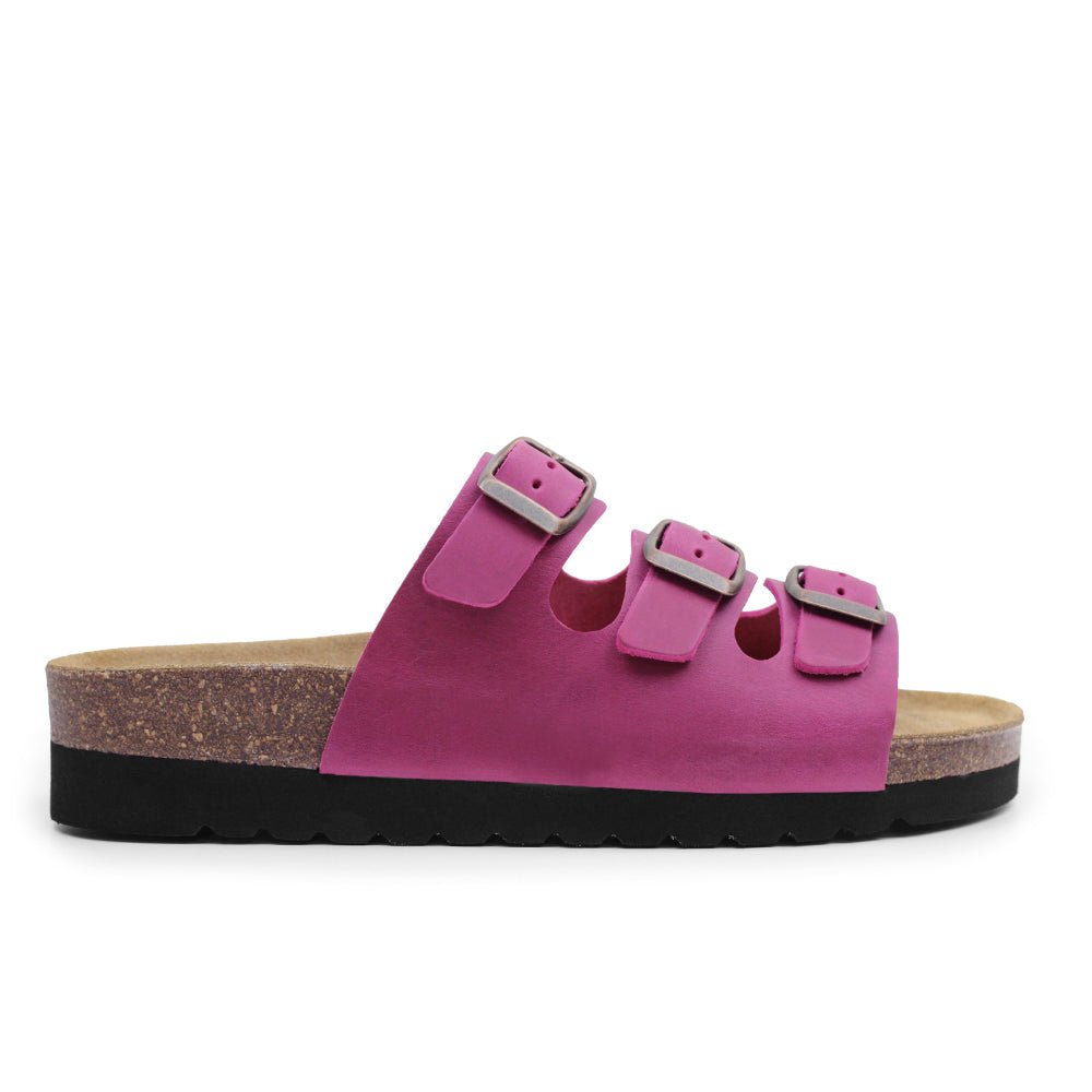 Minfot Sandaler Bio Skinn Fuxia