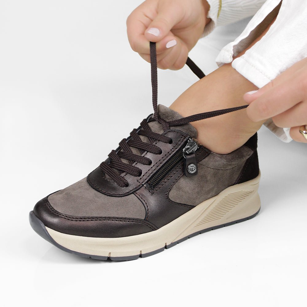 Produktbild 13 - Minfot Vei Sneaker Stretch Nubuck Taupe Oxid