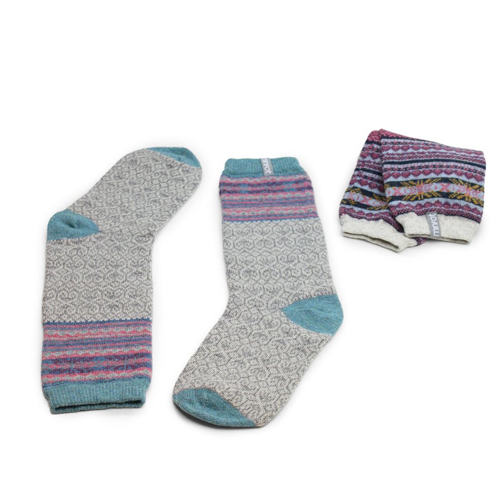 Minfot Ullsokker Mys Multi 2-pack