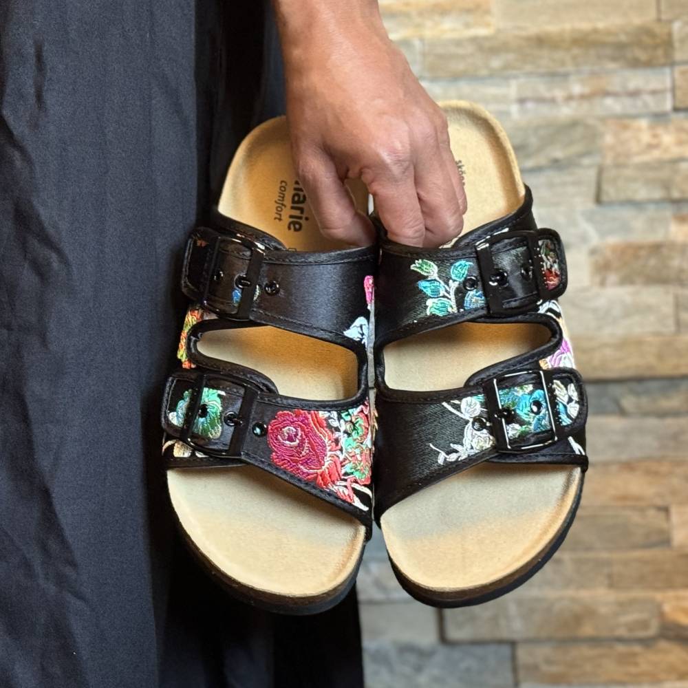 Sköna Marie Sandaler Thalia Svart