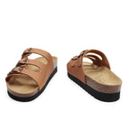 Minfot Lo Sandaler Dame Bio Skinn Cognac