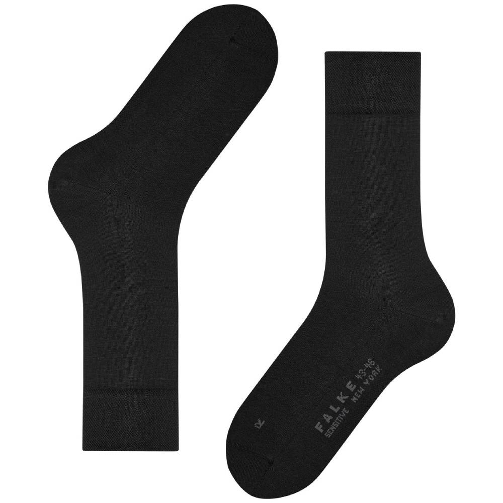 Falke Sensitive New York Strømper Herre Svart 1-pk